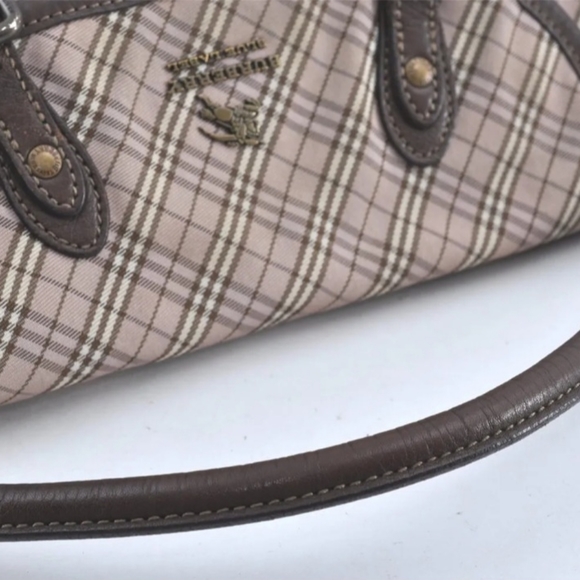 Authentic Buberry Blue label check 2 way Crossbody bag, Good! - Picture 6 of 15